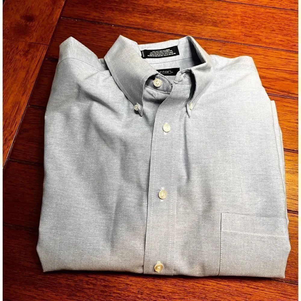 NWOT Puntan Long Sleeve (34/35) Light Blue Dress Shirt Size 171/2 #MSOC#15